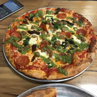 pizza, food
