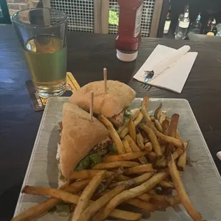 Chicken pesto sandwich