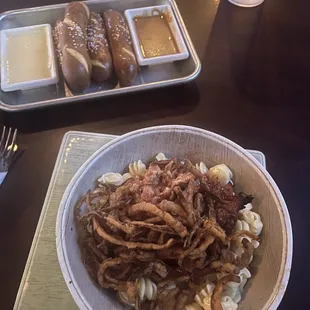 Return of the Mac + Pretzel Sticks