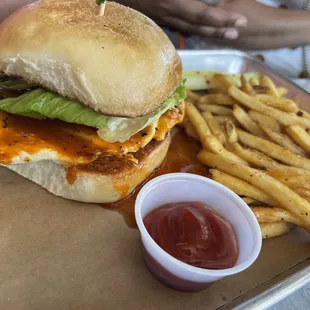 Grilled Chicken Sandwich with Buffalo
