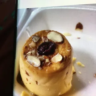 a dessert in a paper plate