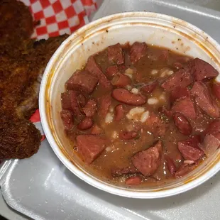 Red beans &amp; rice (&amp; a nice amount of andouille!)