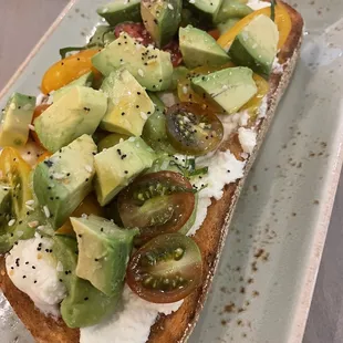 Avocado toast with ricotta