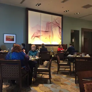 View from back wall seating area