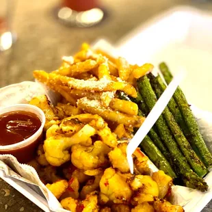 Cauliflower and truffle fries