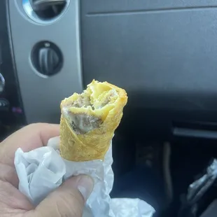 Philly cheese  steak egg roll super delicious
