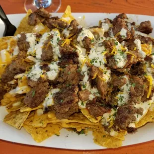 These super nachos were amazing every bite had flavor. Everything perfectly seasoned. Loved it
