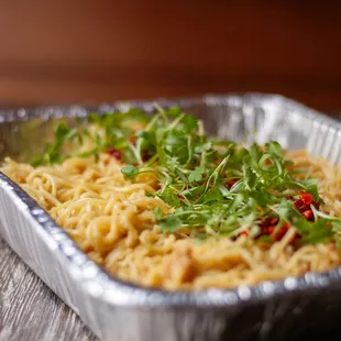 Saucy Oakland Catering - half and full trays available - garlic noodles