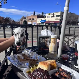 Outside seating available  Pet friendly