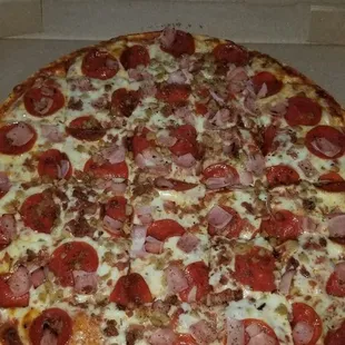Meat lovers pizza!