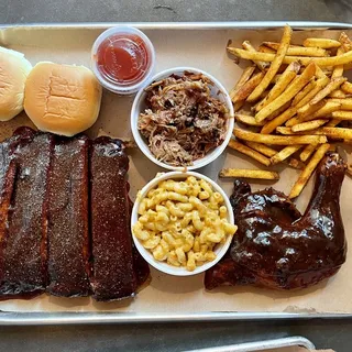 One BBQ Chicken Leg Quarter