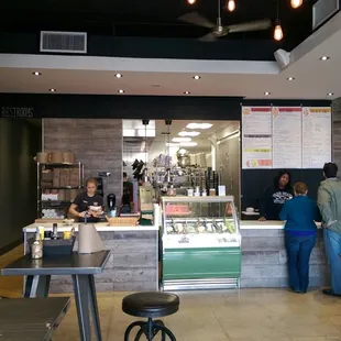 customers at the counter