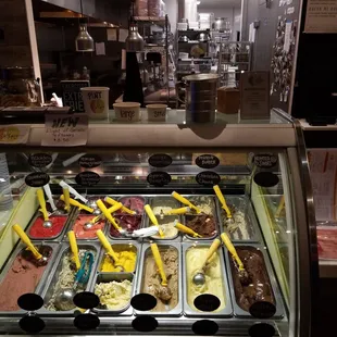 a variety of ice creams