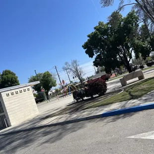 Water park.  In the summer these are filled with kids.  Have to watch out for the bees at this park. They like sweet sodas.