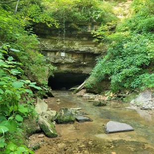 Cave where spring starts