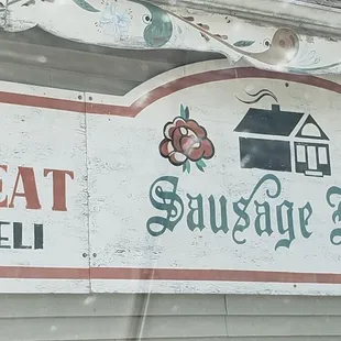 a sign for a restaurant