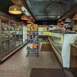 the inside of a restaurant