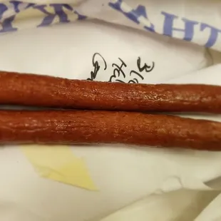 Hot meat sticks