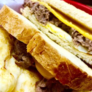 Steak, Egg &amp; Cheese Breakfast Sandwich