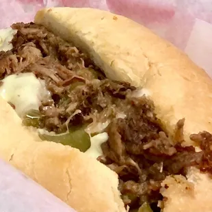 Pulled Beef &amp; Pepper Sandwich - outstanding!!