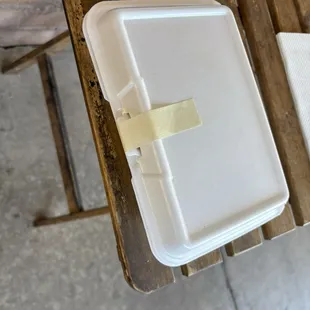 Yes there is so much sandwich it needs tape to keep the awesomeness contained.