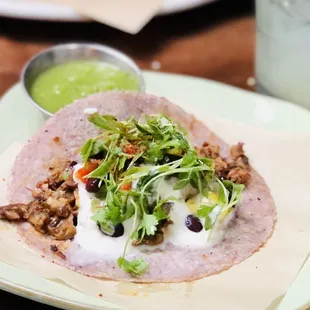 Walnut Mushroom Chorizo Taco