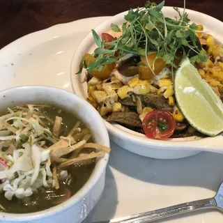 Charred Corn Elote with Chips