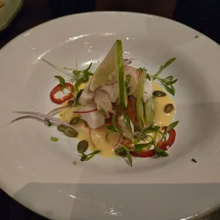 Ceviche with Coconut Leche de Tigre