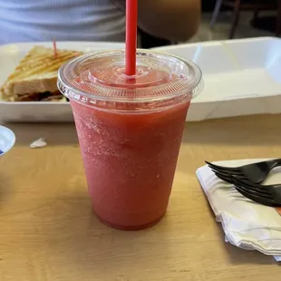 Strawberry slush