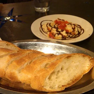 bread w/ white bean dipping spread