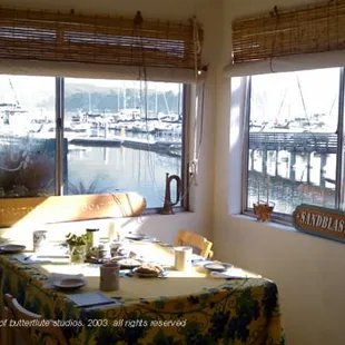 Tour ends with Tea and Cookies at the boat lettering shack overlooking the World War II Shipways