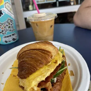 Breakfast croissant