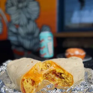 Bacon, Egg, and Cheese Burrito