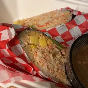 the inside of a styrofoam container