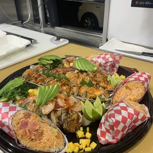 sushi and sashimi, food