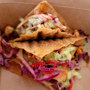 Asian wonton taco 3 for $10