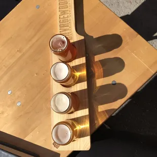 Flight of 3 IPA&apos;s and 1 Ale At Savagewood Brewing Company