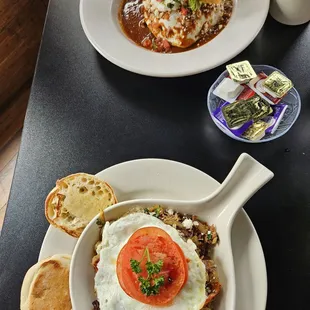 Huevos Rancheros + Carnitas skillet
