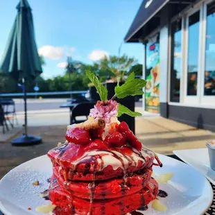 Red Velvet pancakes