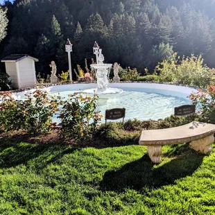 Fountain at the top of the hill