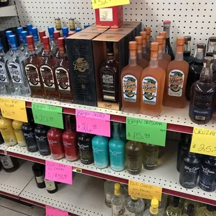 Decent selection of Bayou Rum