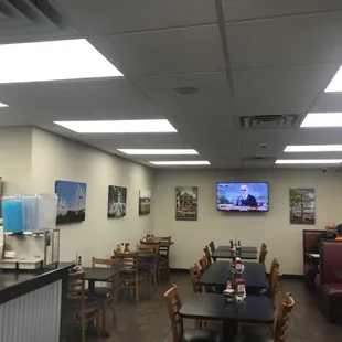 View of the dining area.