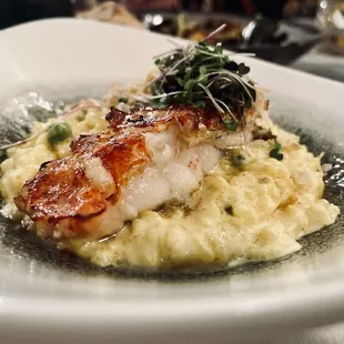 a plate of food on a table
