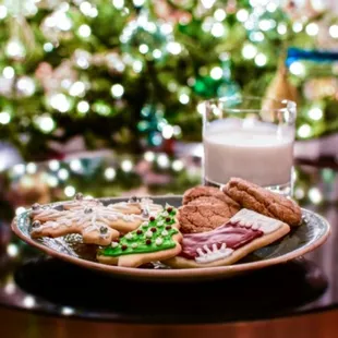Decorated holiday sugar cookies