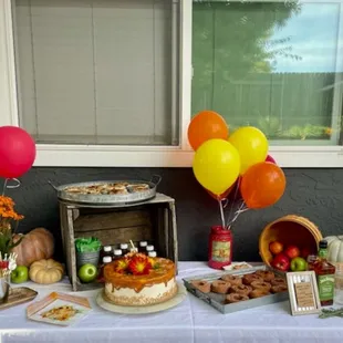 Fall desserts and cake