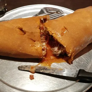 Medium meat lover&apos;s stromboli