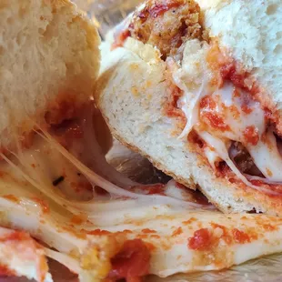 Chicken parmesan sandwich