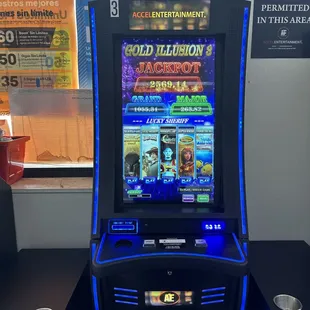 a slot machine in a casino
