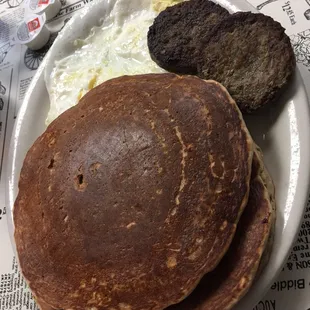 Cinnamon Oatmeal Pancake Breakfast