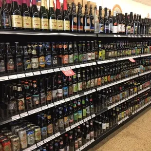 a wide selection of beer
